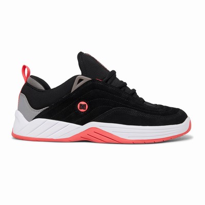 DC Williams Slim Men's Black/Pink/White Skate Shoes Australia Online JMF-061